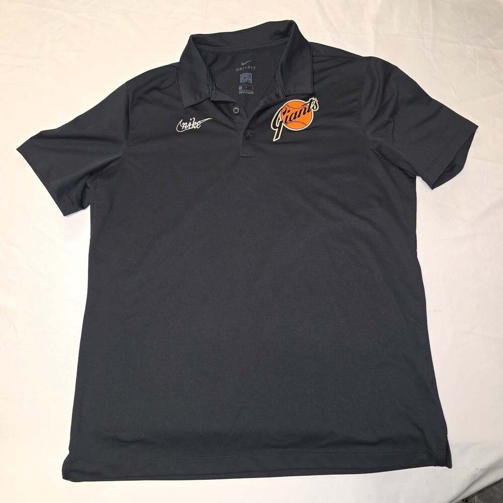 Nike SF Giants MLB Cooperstown Collection Dri-Fit Polo Shirt Size L
